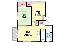 メゾン翠生園 2LDKの間取図画像