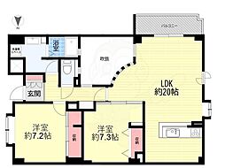 ユニヴェール花屋敷弐号館 1階/103