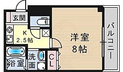 メゾン・ド・カレッタ 1Kの間取図画像