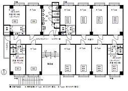 第一大澤ビル 302 3階ワンルームの間取り