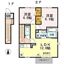 カイム 201 ｜ 佐賀県佐賀市八戸溝1丁目（賃貸アパート2LDK・2階・55.32㎡） その2