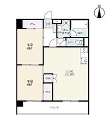 ＭＨＧ天神ビル 7階2LDKの間取り