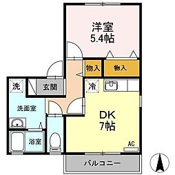 間取図画像 1DK