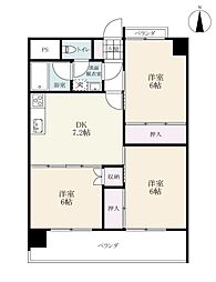 ＭＨＧ天神ビル 6階3DKの間取り