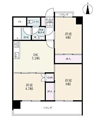 ＭＨＧ天神ビル 7階3DKの間取り