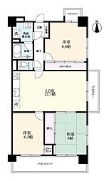 アビス白山 5階3LDKの間取り