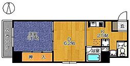 グリーンタウン佐賀駅前 1DKの間取図画像