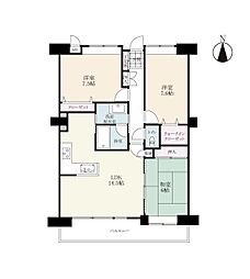 エスペランサ南城内 3LDKの間取図画像
