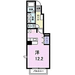 シャルマン・メゾンA 1Kの間取図画像