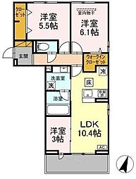 間取図画像 3LDK