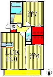 間取図画像 2LDK