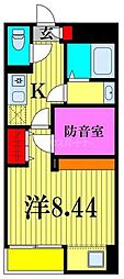SKビル拾四番館 1Kの間取図画像