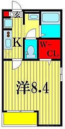 メゾンヒラカタ1 1Kの間取図画像