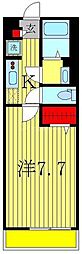 リブリ・R&K 1Kの間取図画像