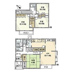 長崎戸建 2階6Kの間取り