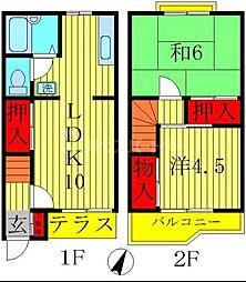 エス・ペランス 2階2LDKの間取り