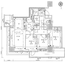 ライオンズタワー柏 3LDKの間取図画像