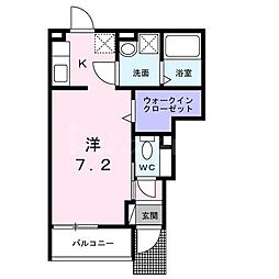 ＳＳ・ＴＲＡＩＬ 1階1Kの間取り