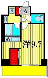 ラプラージュ 5階ワンルームの間取り