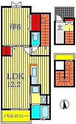 間取図画像 1LDK