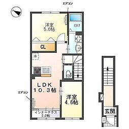 間取図画像 1LDK