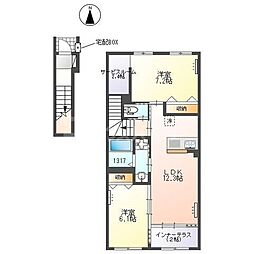 蔵杜(くらのもり) 2LDKの間取図画像