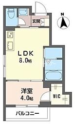 ナルグランデ 1LDKの間取図画像