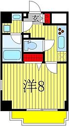グランジュテ柏 1Kの間取図画像