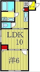 コンフォート 1LDKの間取図画像