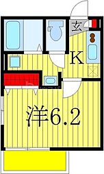 Will 1Kの間取図画像