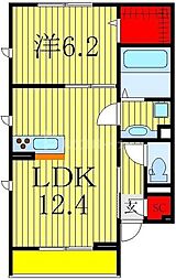 クレールモア 1LDKの間取図画像