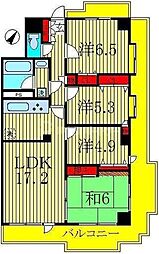 コスモ南柏 6階