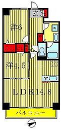 コンフォリア北小金 1SLDKの間取図画像