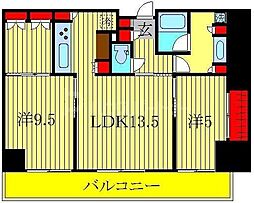 パークアクシス柏の葉 2LDKの間取図画像