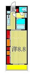 リブリ・杉田2 1Kの間取図画像