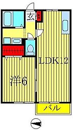 エミネンス 1LDKの間取図画像