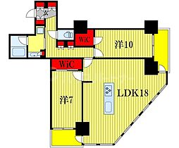 TheKashiwaTower 2LDKの間取図画像