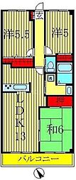 レジデンス柏 3LDKの間取図画像