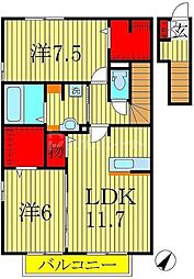 グリーンエシカル 2LDKの間取図画像