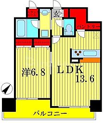 果樹園ST 1LDKの間取図画像