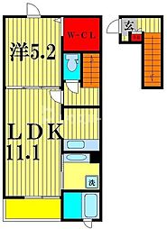 フラーゼ 1LDKの間取図画像