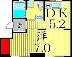 いろどりの杜　-hands-on village- 3階1DKの間取り