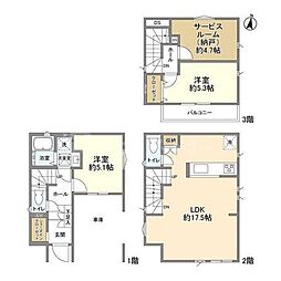 Kolet綾瀬14 1階2SLDKの間取り