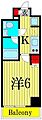 LIVCITYAYASEWEST6階6.7万円