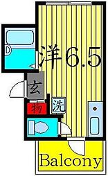 AQUA LUCE I 1階ワンルームの間取り