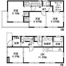 グランド・レジデンス 1階4LDKの間取り