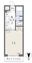 ＳＳ・Ｃｏｎｆｏｒｔ 3階1Kの間取り