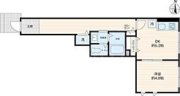 Vivace 1階1DKの間取り