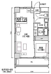 Ｇｒａｎｄｅ　Ｍａｉｓｏｎ　Ｋｉｔａ−Ａｙａｓｅ 5階1LDKの間取り