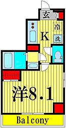 ＨＹ’ｓ梅島Ｃｏｎｆｏｒｔ 3階1Kの間取り